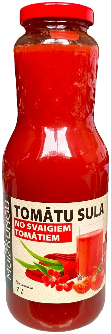 Tomat Juice i glass Muizkungu, 1L