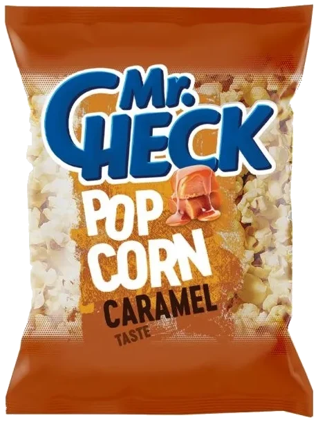 Popcorn med karamell smak Mr.Check, 200g