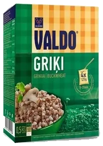 VALDO Bokhvete i puser, 500g (4 x 125g)
