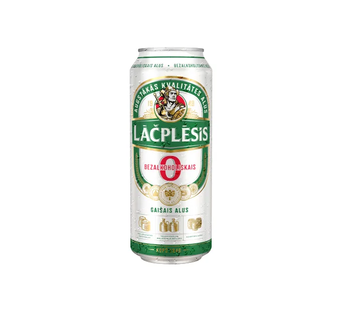 Øl uten alkohol Lacplesis 0,5L