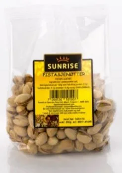 Pistasjenøtter ristet/salt Sunrise, fra 90g