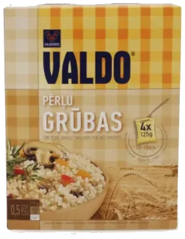 VALDO Perle Gryn i puser, 500g (4 x125g)