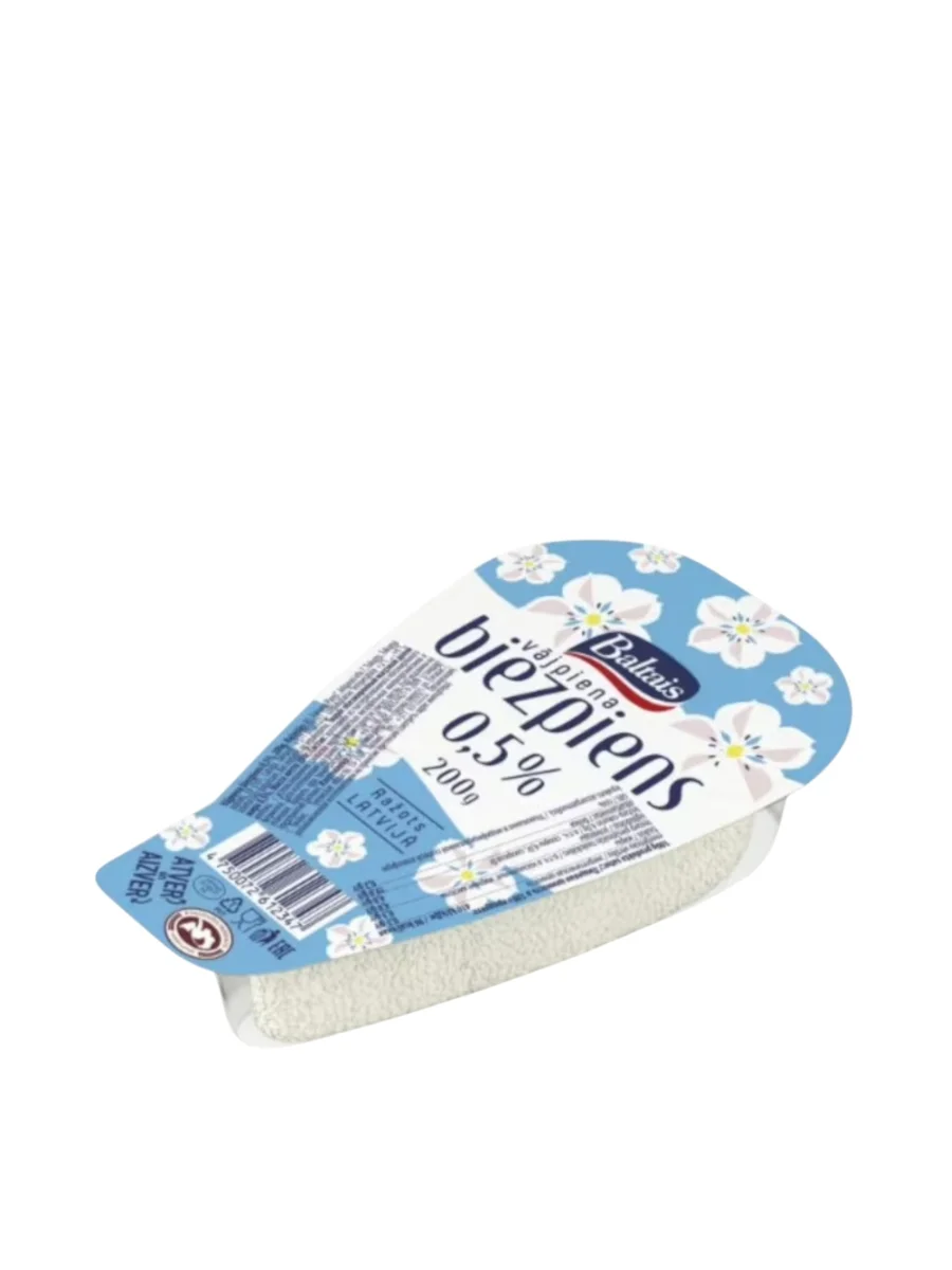 Cottage Cheese 0,5% Baltais, 200g