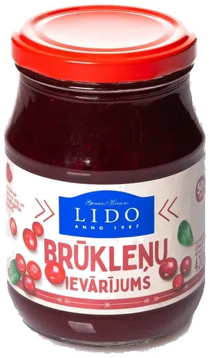 Tyttebærsyltetøy, LIDO 420g
