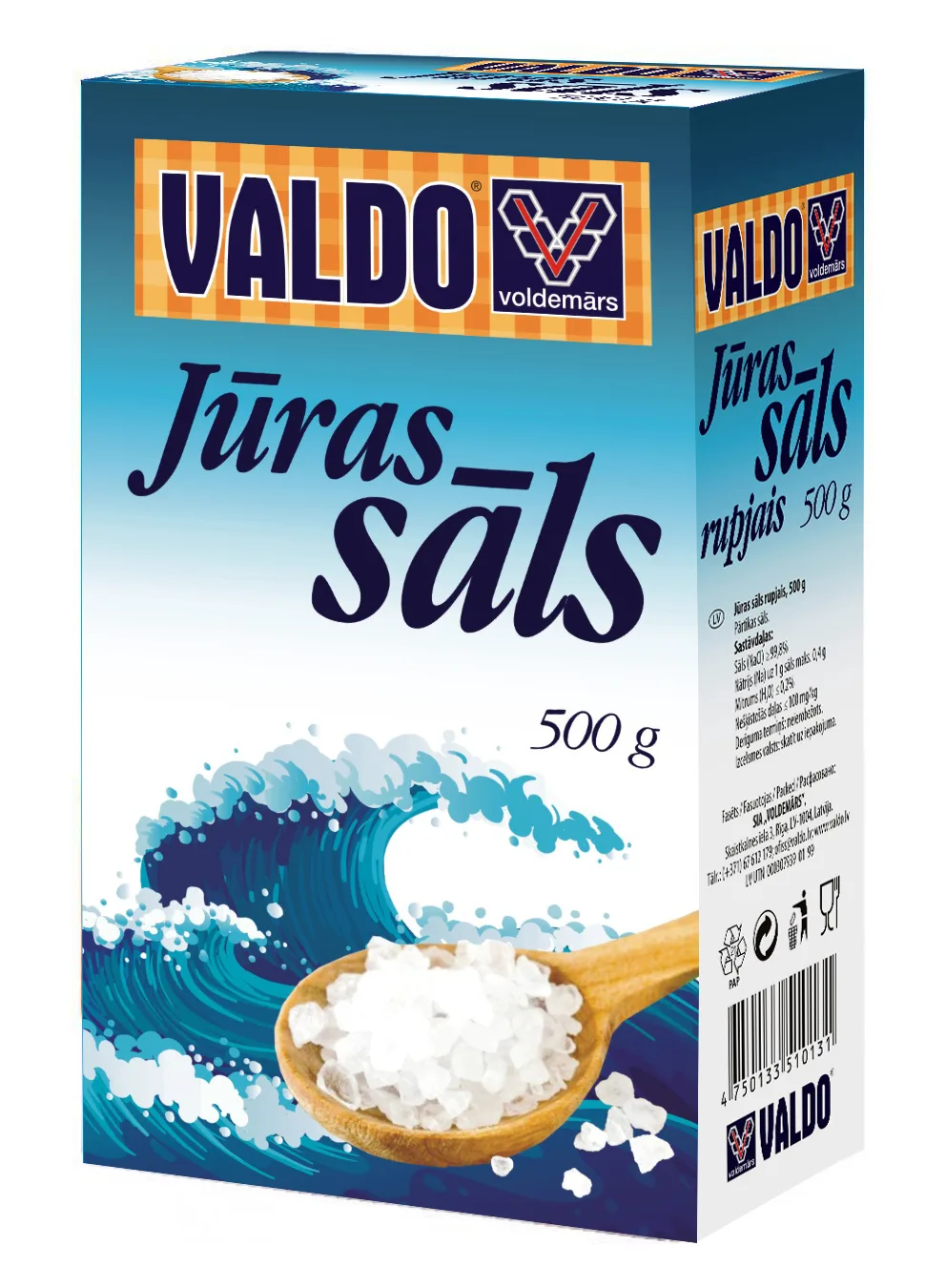 VALDO Sjøsalt, 500g