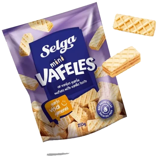 SELGA Mini Vafler med Vaniljesmak, 250g