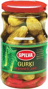 Marinerte Agurker sterk SPILVA, 670g