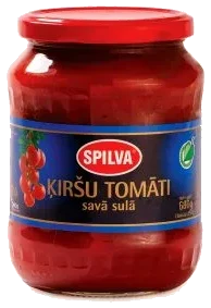 SPILVA Kirsebærtomater i egen juice, 720ml