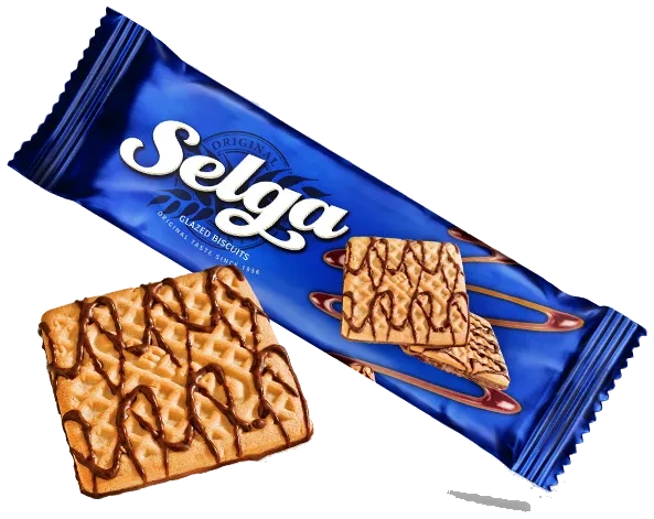 Kjeks med sjokolade glasur SELGA, 190g