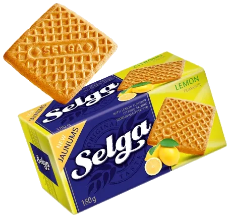 SELGA Kjeks med sitronsmak , 180g