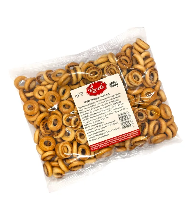 Mini kringler med løk Ranele 400g
