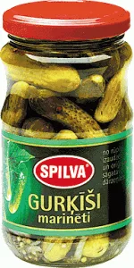 Marinert agurker (3-6 cm) Spilva, 330g