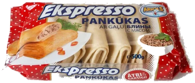 Pannekaker med kjøtt Ariols, 500g