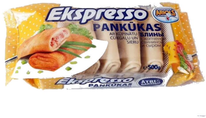 Pannekaker med ost og skinke Ariols, 500g