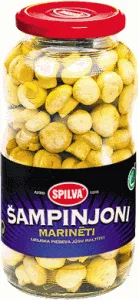 Marinerte Sjampinjonger Spilva. 670g