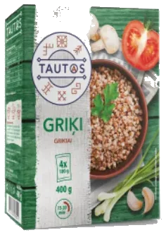 Bokhvete i puser TAUTAS, 400g (4 x 100g)