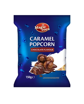Karamellisert Popcorn med sjokolade Magic corn, 150g