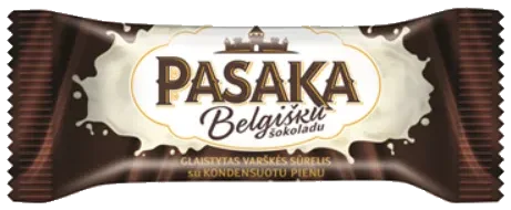 Glasert ostemasse med kondensert melk i belgisk sjokolade PASAKA, 40g