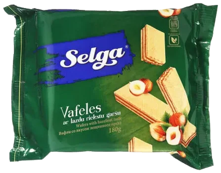 SELGA Vafler med med Hasselnøtter , 180g