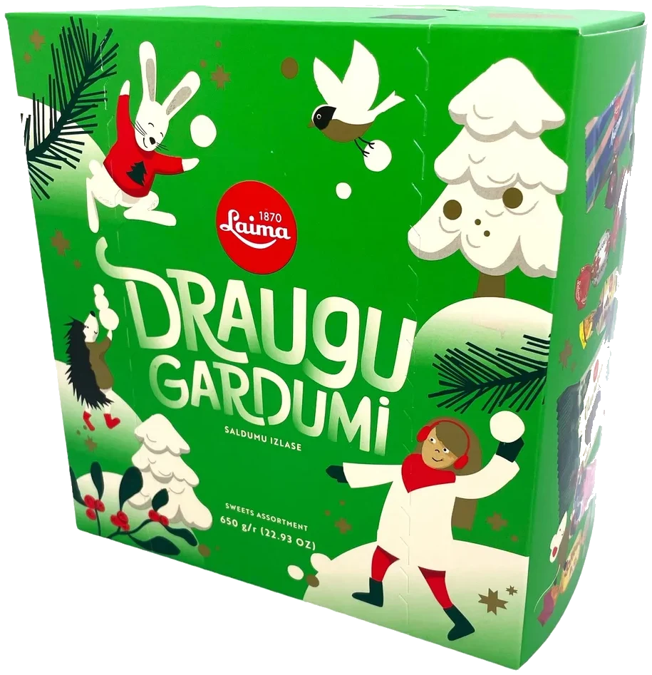 Konfekter sortiment JUL Draugu gardumi LAIMA 400g