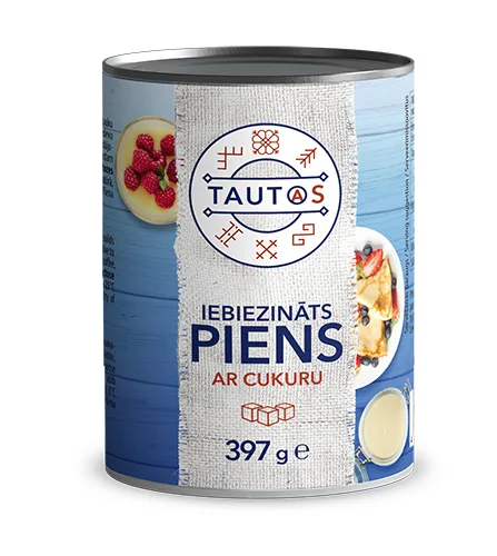 Søt Kondensert melk Tautas, 397g