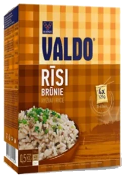 Brunris i puser Valdo, 500g (4x125g)