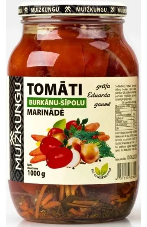 Tomater i gulrotløksmarinade Muizkungu , 1000g