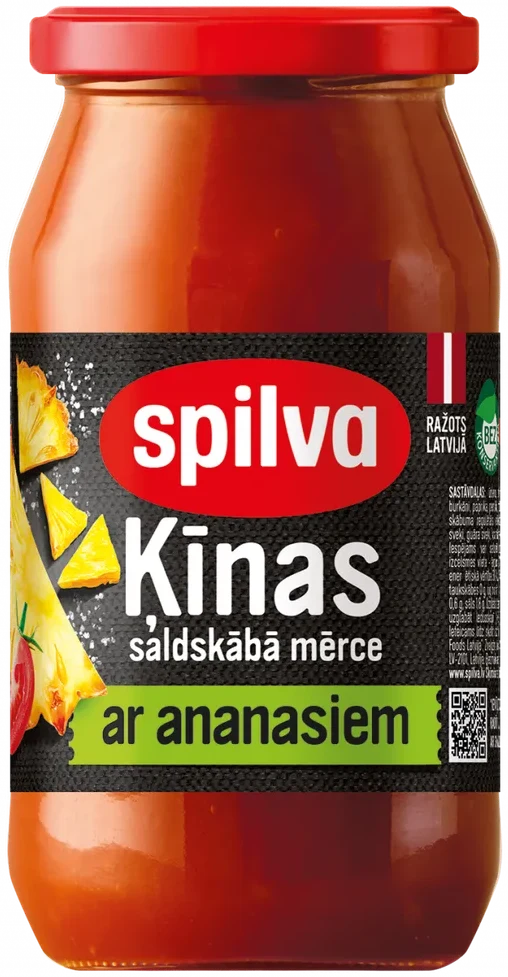 Kinesisk søtsurssaus med ananas SPILVA, 500g
