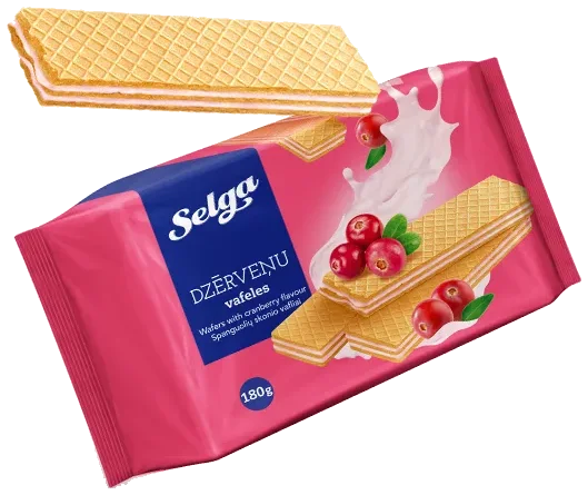 Selga Vafler med tranebærsmak, 180g