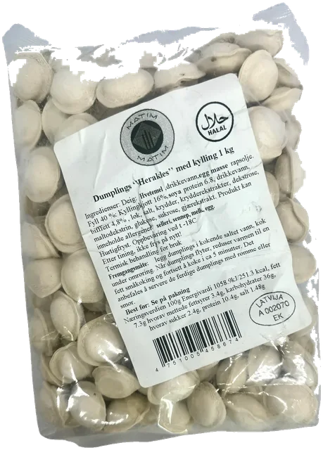 Halal Pelmeni med kylling 1kg