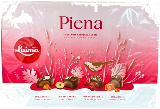 Melke sjøkolade konfekter LAIMA, 215g