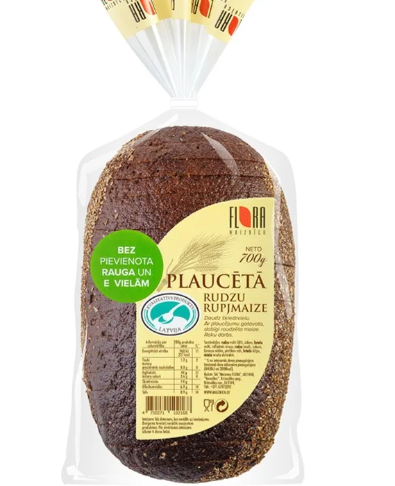 Håndlage rugbrød "Plauceta" Flora, 700g