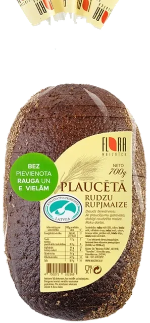 Håndlage rugbrød "Plauceta" Flora, 700g