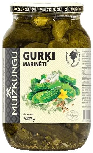 Marinerte agurker N1 Muizkungu, 1kg