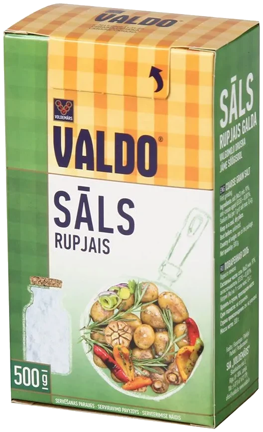 Grovt bordsalt Valdo, 500g
