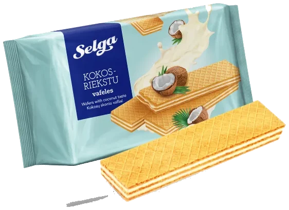 SELGA Vafler med Kokos smak, 180g