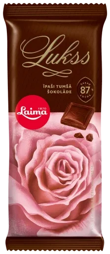 Ekstra mørk sjokolade 87% LAIMA, 90g