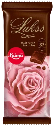 Ekstra mørk sjokolade 87% LAIMA, 90g