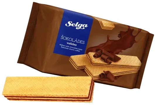 SELGA Vafler med Sjokoladesmak, 90g