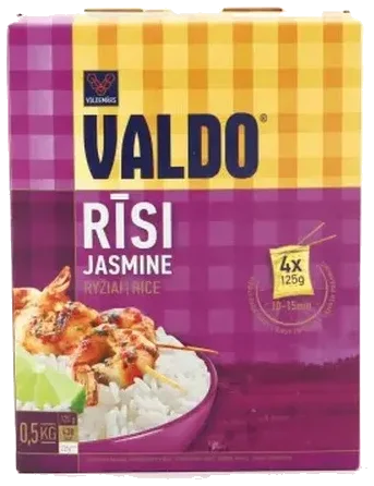 Jasminris i puser Valdo, 500g (4x125g)