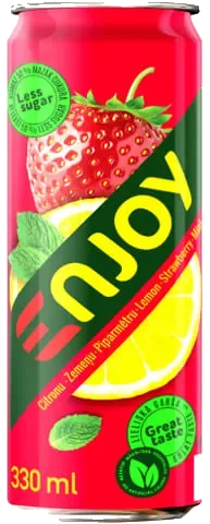 Jordbær lime brus Njoy 0,33L