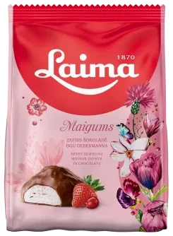 Maigums Sefyr ''Ogu debesmanna'' jordbær og tranebær med sjokoladetrekk LAIMA, 175g