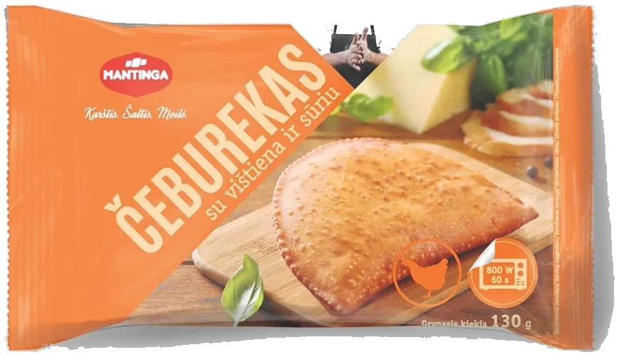 Pai med kylling "Chebureki" Mantinga, 130g (1stk)