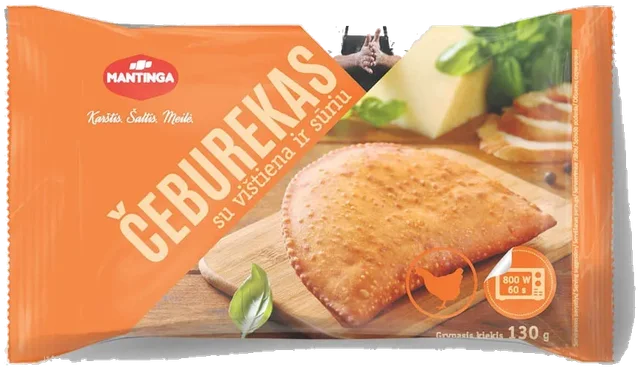 Pai med kylling "Chebureki" Mantinga, 130g (1stk)
