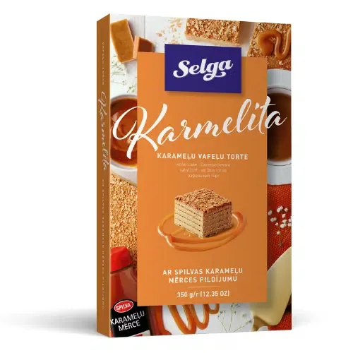 Vaffelkake "Karmelita" SELGA, 350g