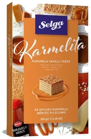 Vaffelkake "Karmelita" SELGA, 350g