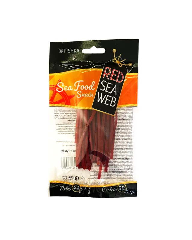 Røde blekksprut tørket Fishka, 42g