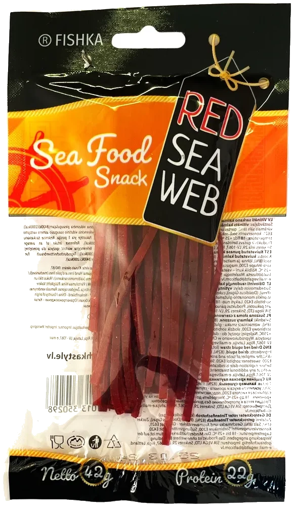 Røde blekksprut tørket Fishka, 42g