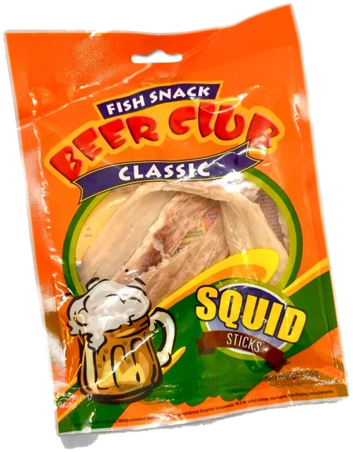 Tørkede pinner av blekksprut Beer Club 56g