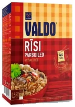 Parboiled Ris i puser Valdo, 500g (4x125g)